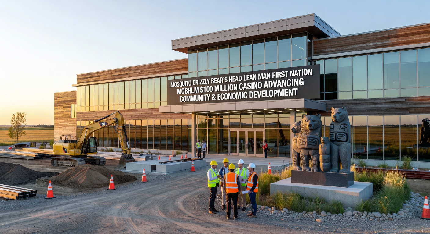 Rendering of the new Gold Eagle Casino resort, featuring the hotel tower, convention center, and gaming facilities on the 67-acre Highway 16 site