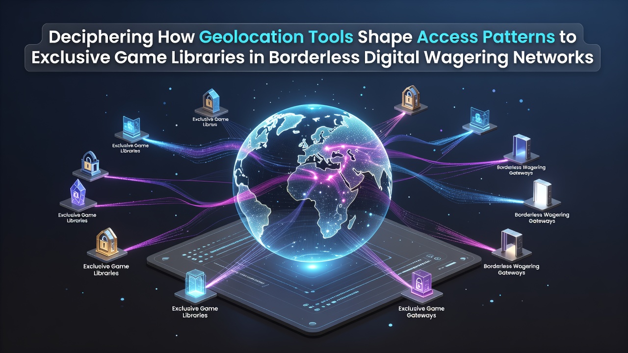 Geolocation technology mapping access routes across digital wagering networks with layered security protocols