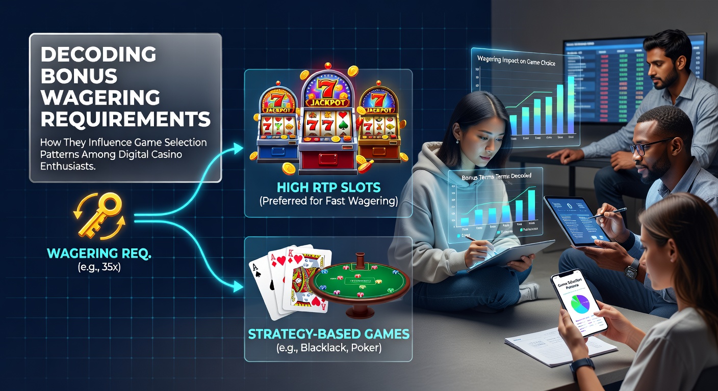 Digital casino interface showing bonus terms and game selection options for online players