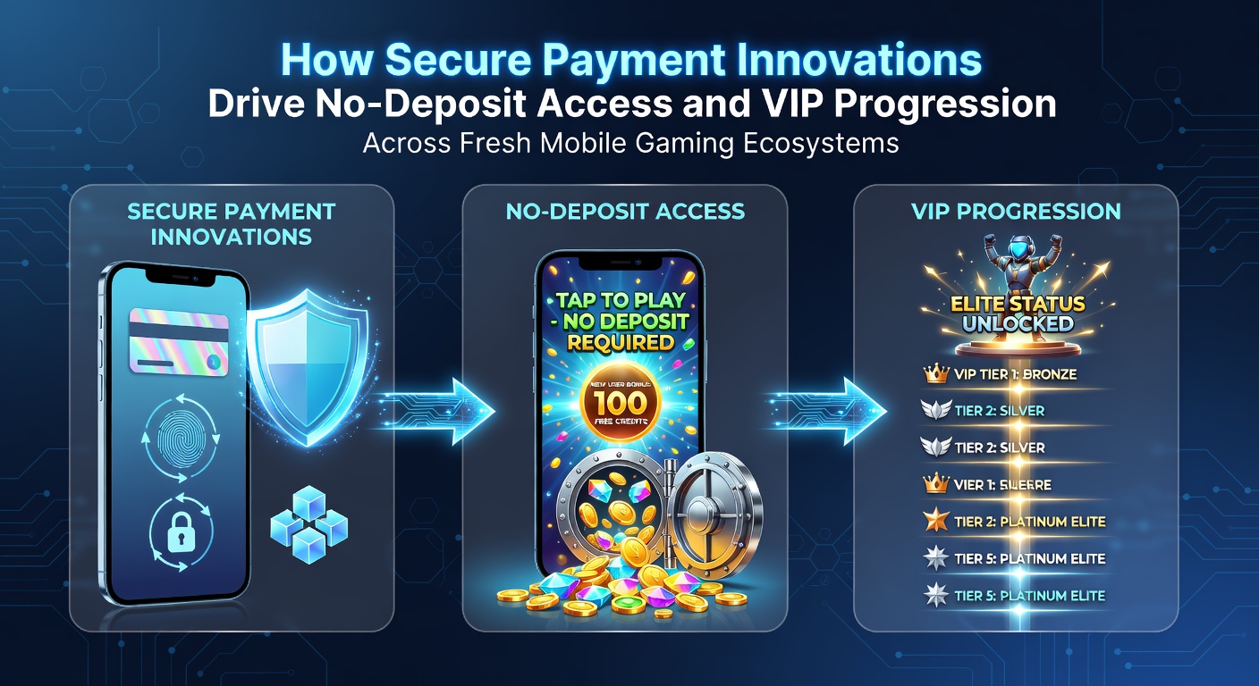 Secure payment systems enabling no-deposit mobile gaming access and VIP rewards in emerging platforms