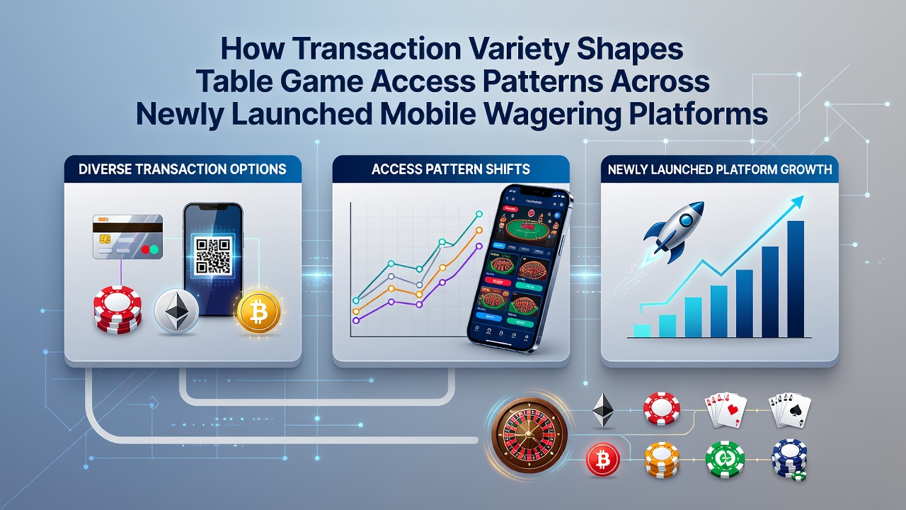 Player dashboard on a mobile platform displaying transaction history and table game access levels