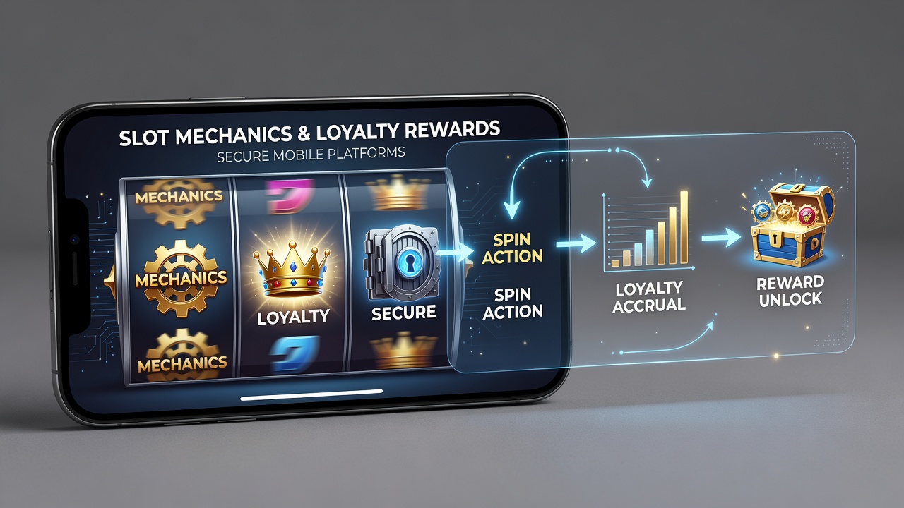 Mobile loyalty dashboard displaying tier progress tied to slot gameplay data